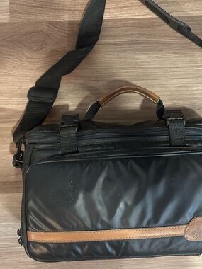 Vintage Mohawk Padded Black Leather Video Camera Case